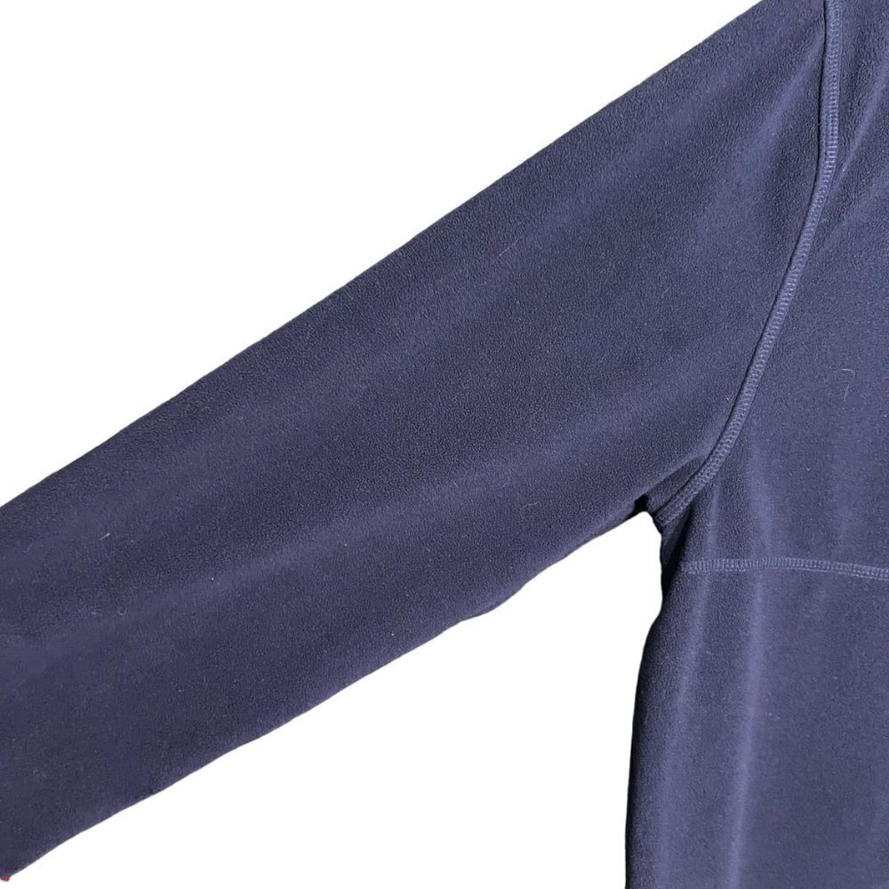 Timberland Sweater Mens XL Long Sleeve 1/2 Zip Pullover Fleece Mock Neck Blue - Picture 4 of 9
